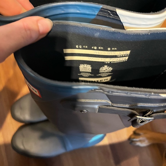 RARE Womens Hunter multicolor tall rain boots - Picture 8 of 8